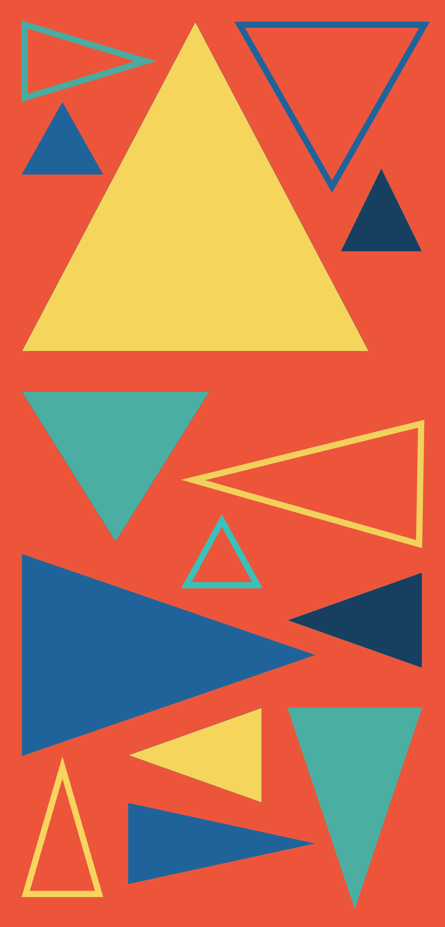 colorful triangles grid